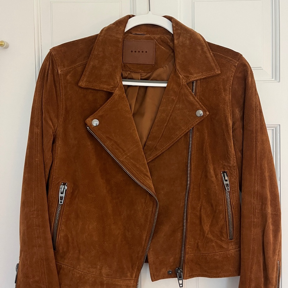 Women’s Brown Leather Moto Jacket